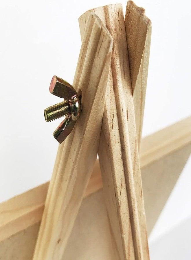 Brille Bee Chalkboard Wooden Tabletop Easel for Kids Learning, Message Board, Restaurant Menu, Welcome Sign & Wedding Décor - Portable Blackboard Display for Events, Cafes & Home (White 16x29cm) - Image 3